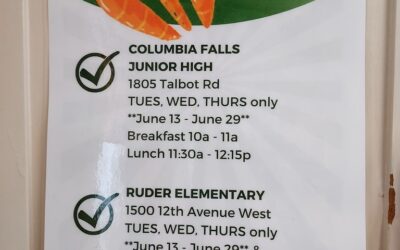 Heads up, Flathead Valley!  Free Meals For Kids 2-18