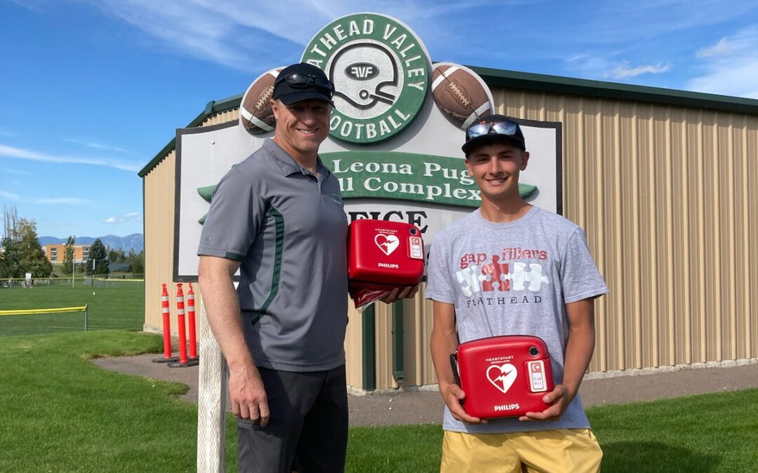 THANK YOU:  Tucker Delivers 2 AEDS To Flathead Valley Little Guy Football
