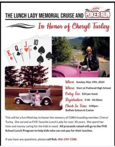 The Glacier Street Rod Association hosted a Memorial Cruise & Poker Run in honor of Cheryl Turley.