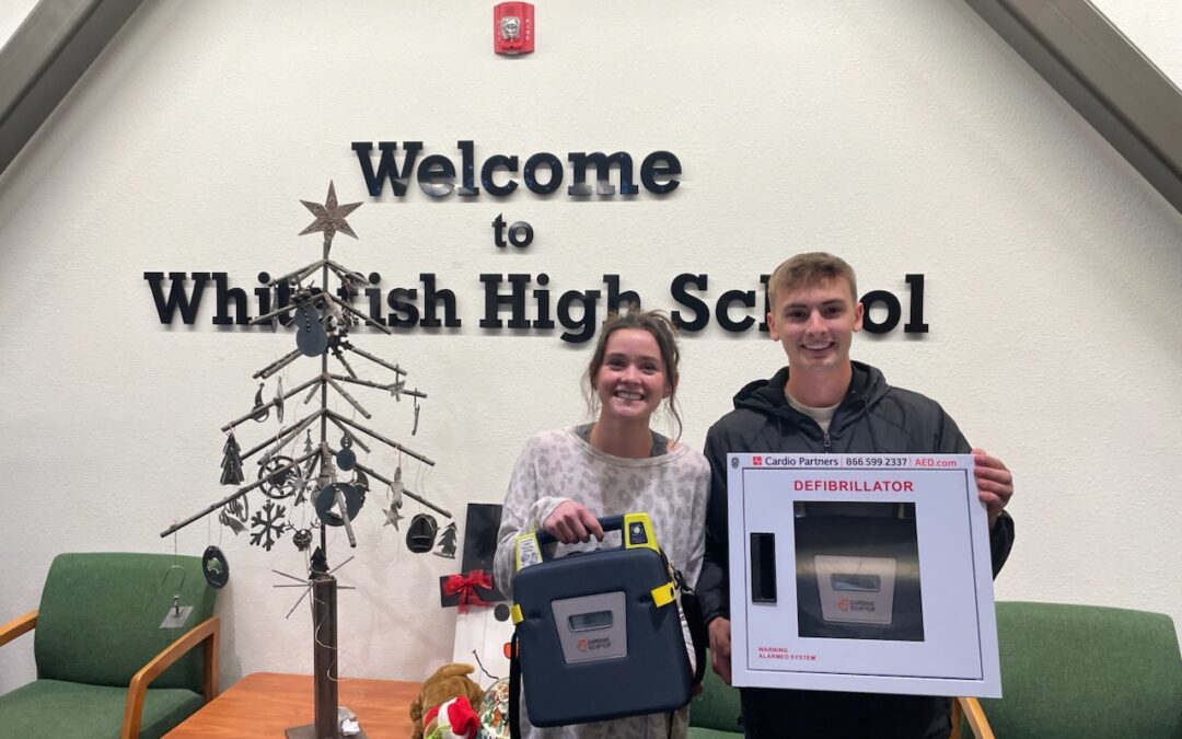 Whitefish Schools receive not one, but two AED devices!