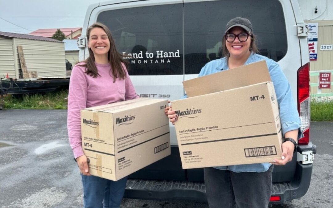 Stocking the Pantry at Land to Hand MT